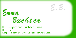 emma buchter business card